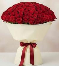 Букет 101 Красная роза Милано в Софьино