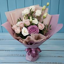 Букет цветов из:  Розы и Лизиантусы в Софьино