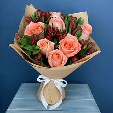 Букет цветов из:  Розы и Альстромерии в Софьино