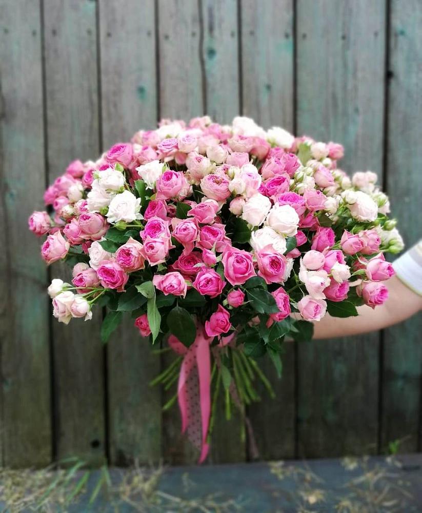 Букет Розовые кустовые розы Натали и Лав Лидия в Софьино