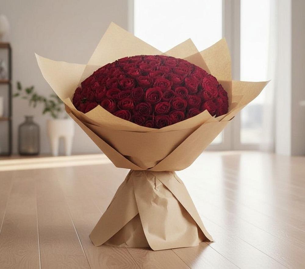 Букет 101 Красная роза в Софьино