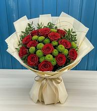 Букет цветов из:  Розы и Хризантемы #REPLACE_PRED# Софьино