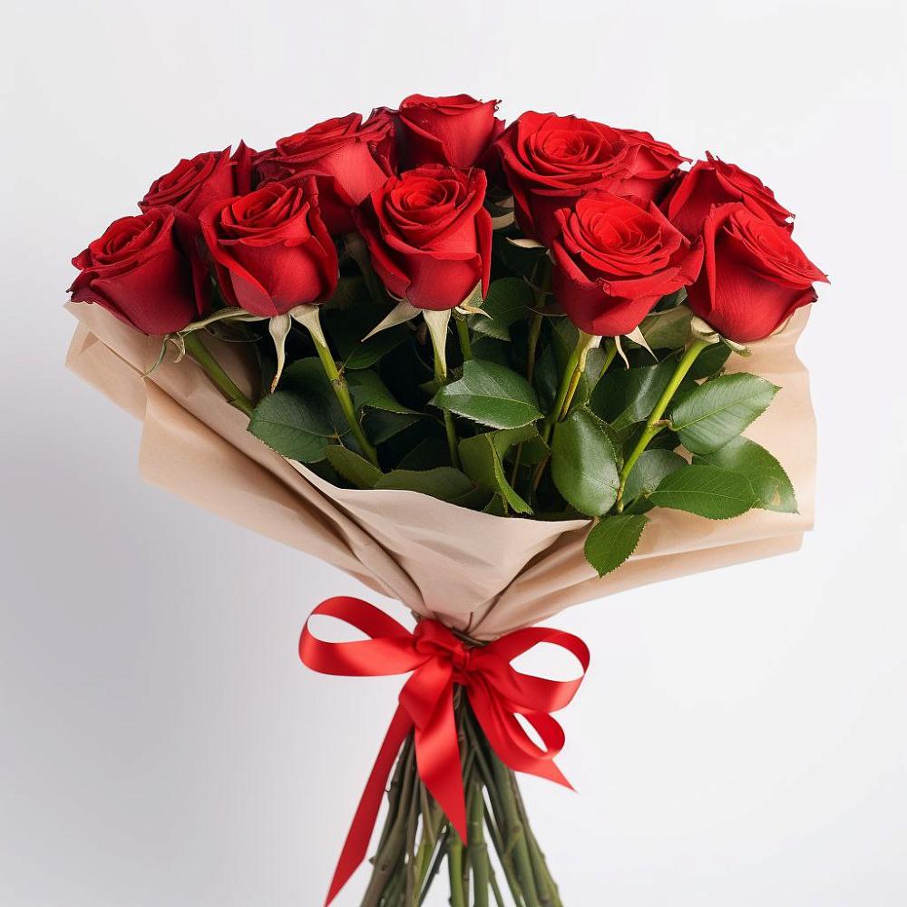 Букет 11 Красных роз Эдлесс Лав в Софьино