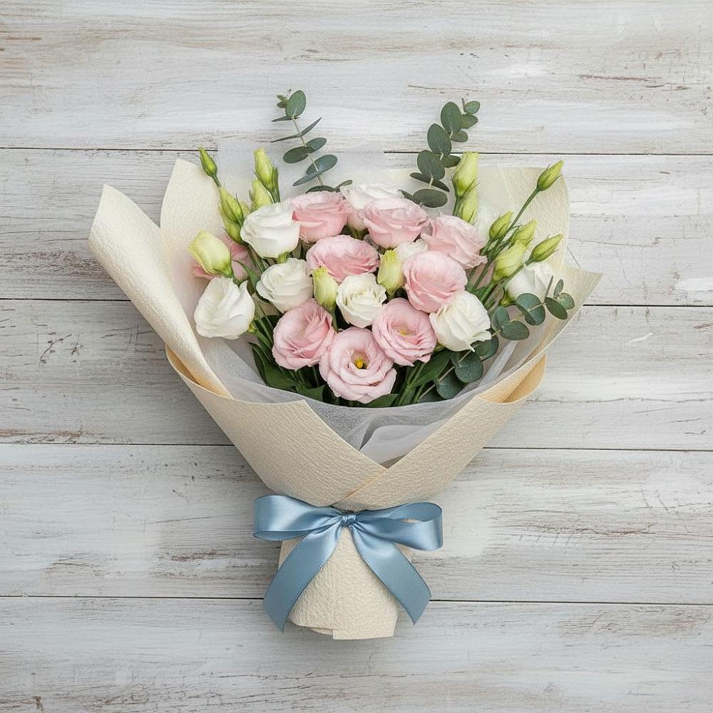 Букет цветов из: Лизиантусы в Софьино